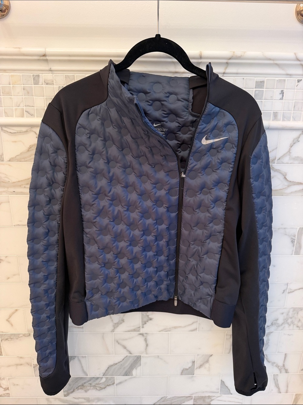 Nike Women's Quilted Performance Jacket - Blue/Black
